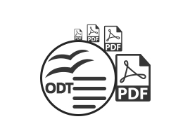 Convert ODT to PDF Files